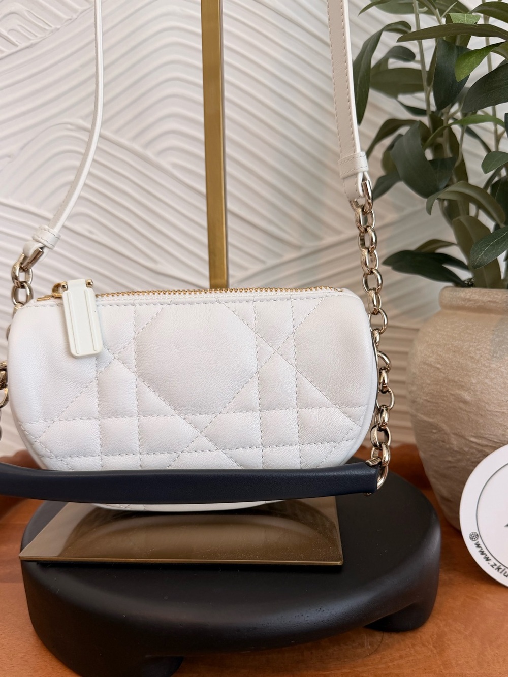 Christian Dior quilted hobo bag